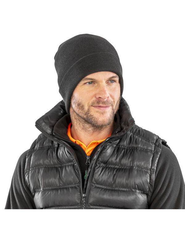 Result Recycled Recycled Woolly Ski Hat - Black