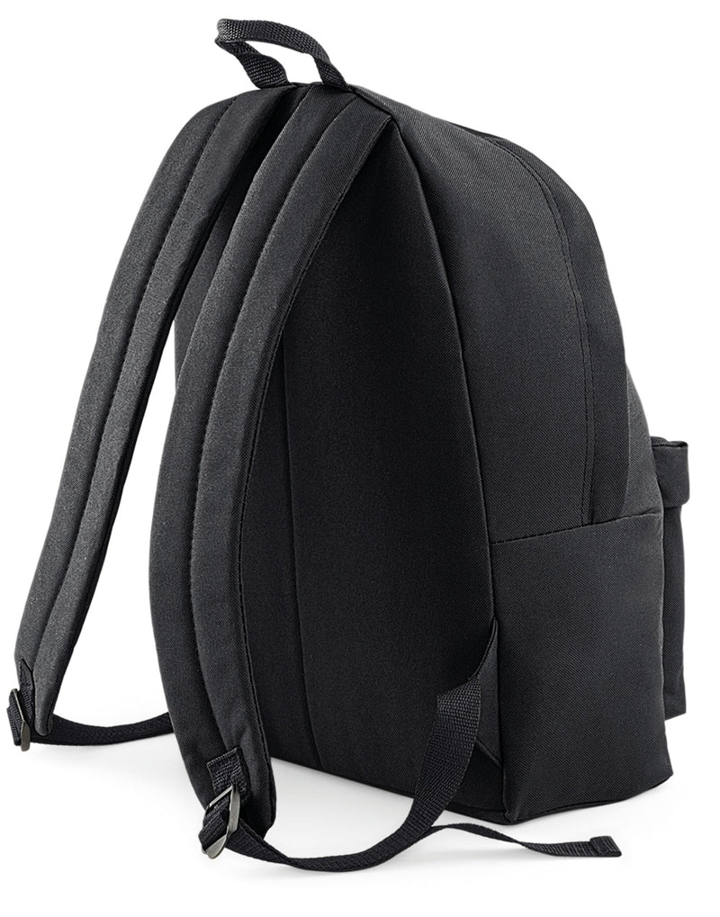 A pink and grey color block Original Fashion Backpack.