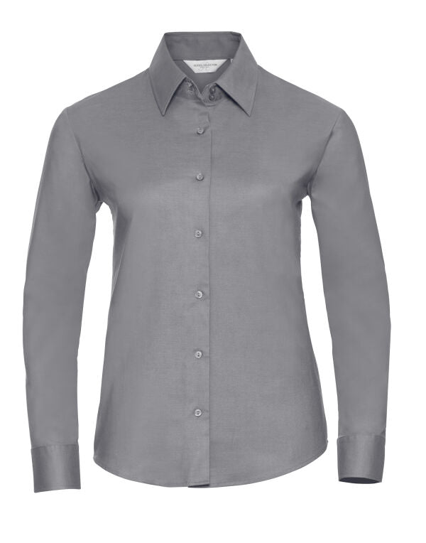 Russell Collection Ladies' Long Sleeve Tailored Oxford Shirt