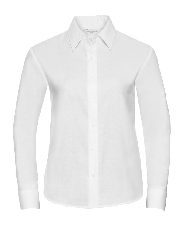 Russell Collection Ladies' Long Sleeve Tailored Oxford Shirt