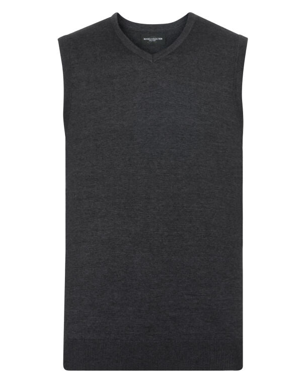 Russell Collection V-Neck Sleeveless Knitted Pullover