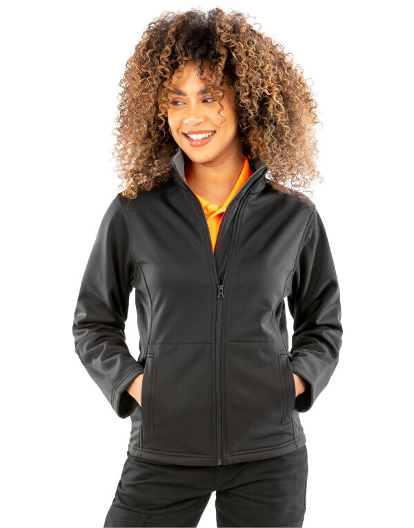 Result Core Women'S Softshell Jacket - Black