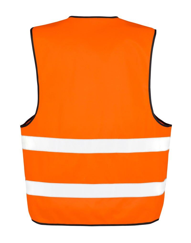 Result Safeguard Hi-Vis Motorist Safety Vest - Fluoresent Orange