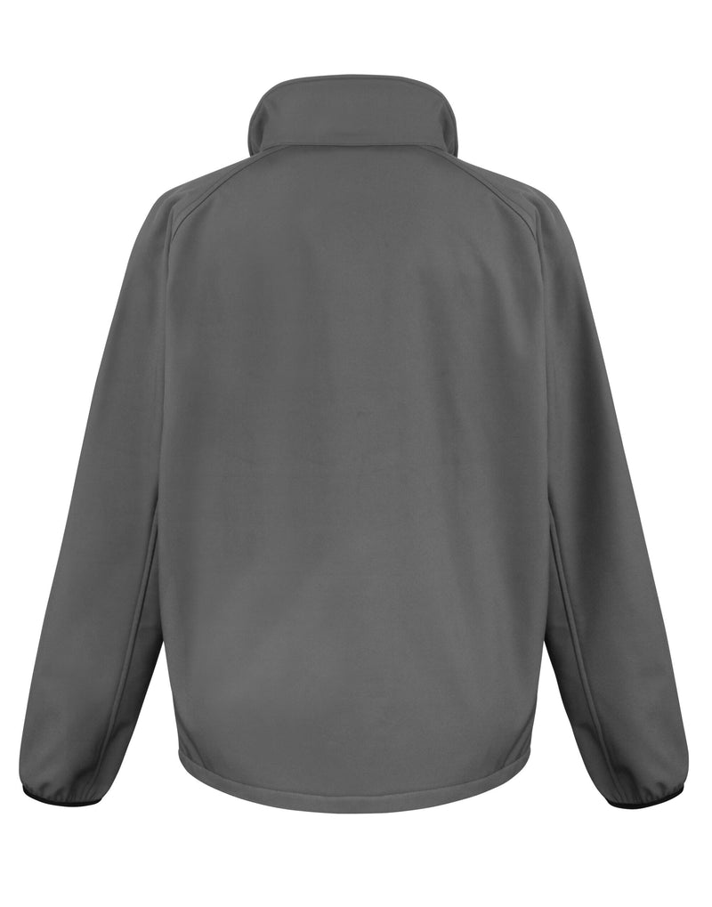 Result Core Men'S Printable Softshell Jacket With Recycled Inner Fleece - Charcoal/Black