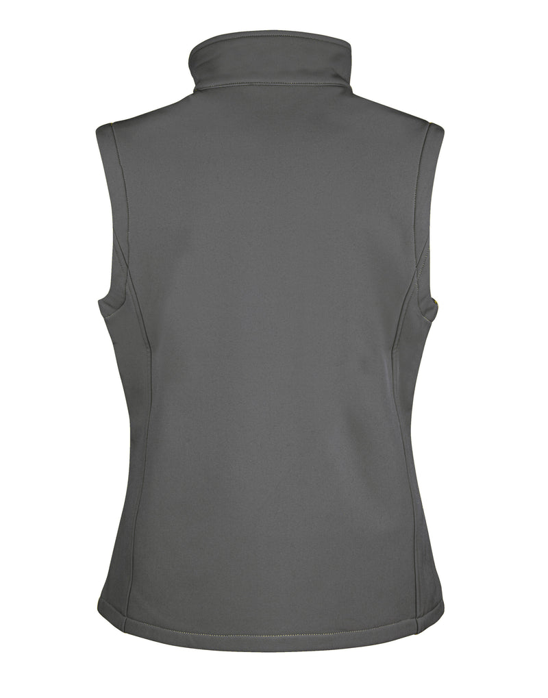 Result Core Ladies' Printable Softshell Bodywarmer With Recycled Fleece Inner - Charcoal/Black