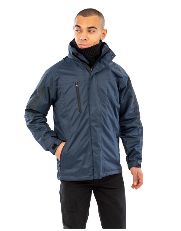 Result Men'S 3-In-1 Journey Jacket With Softshell Inner - Black/Black