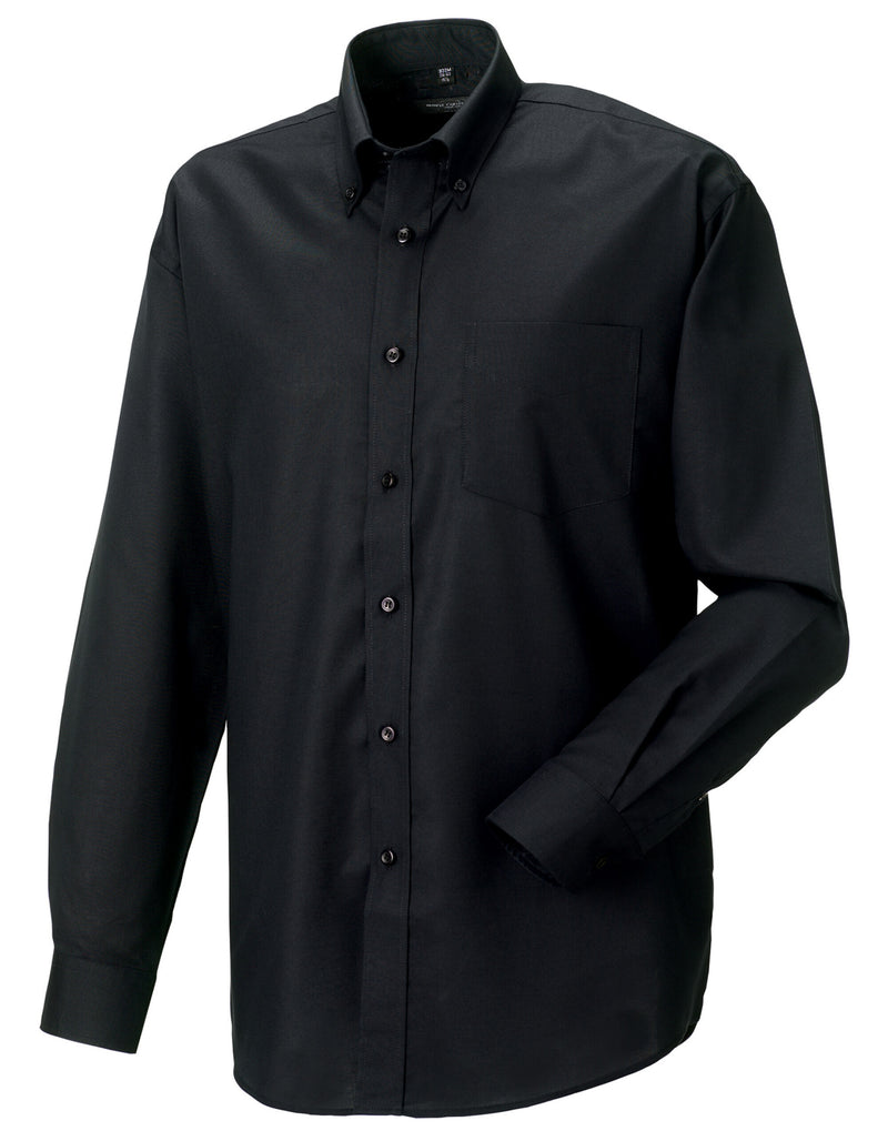 Russell Collection Men'S Long Sleeve Classic Oxford Shirt