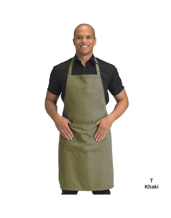 Dennys Recycled Bib Apron With Pocket