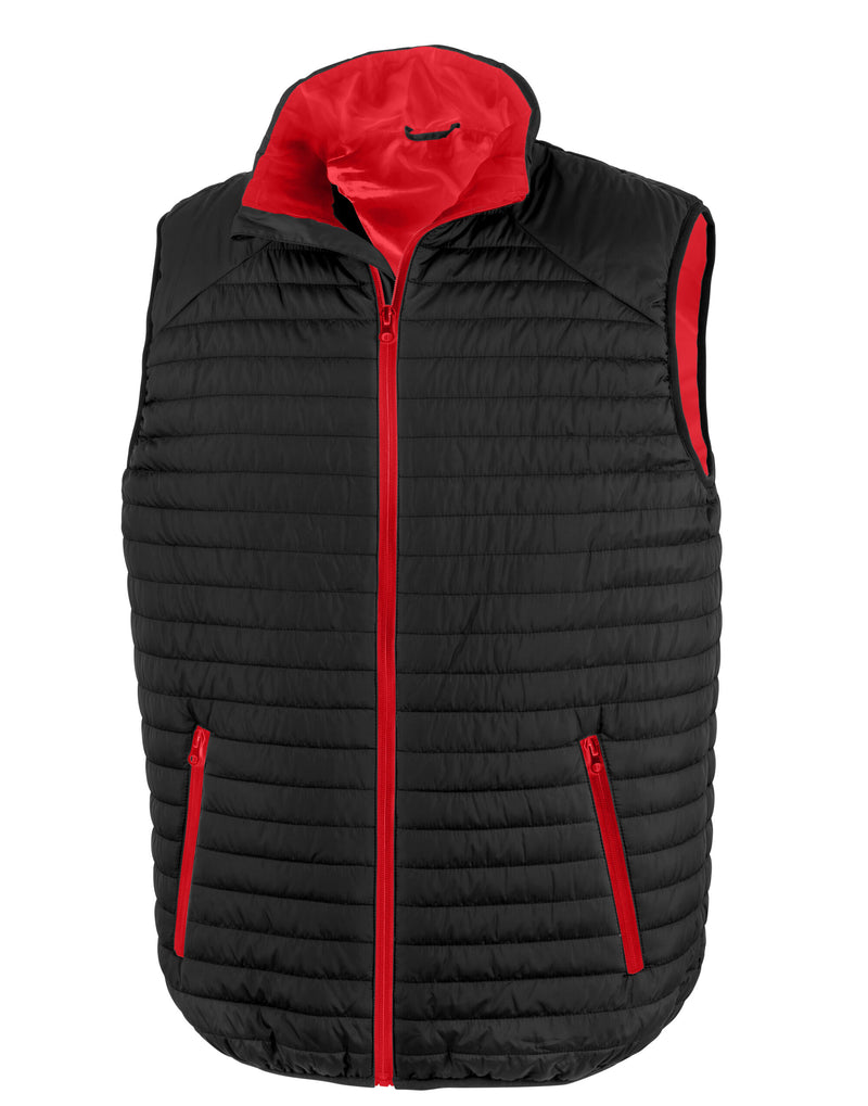 Result Recycled Thermoquilt Gilet - Black/Red