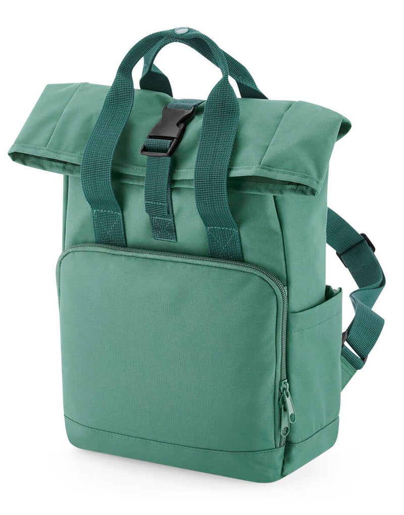 A forest green junior fashion backpack.