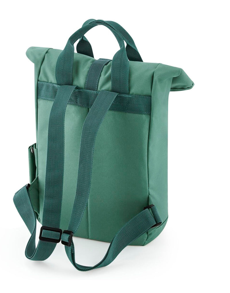 A bottle green junior fashion backpack.