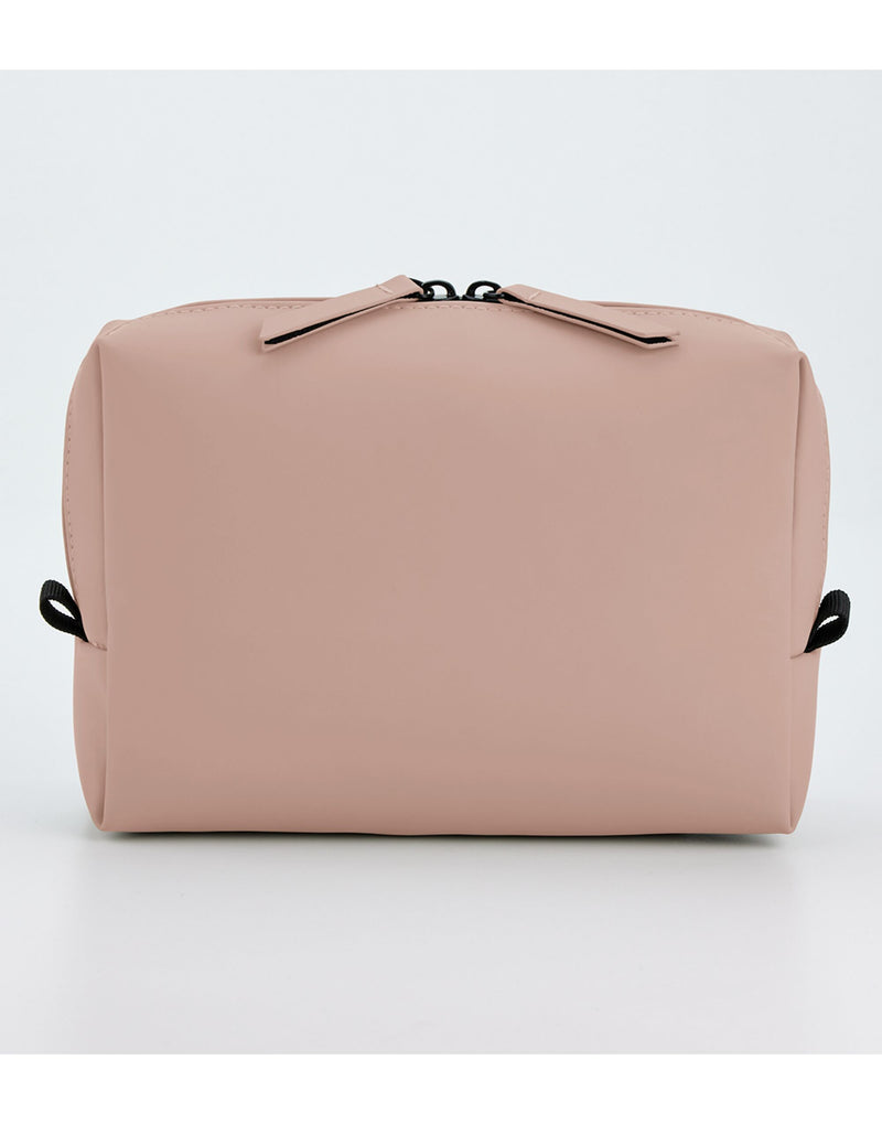 Pink matte PU cross body bag with gold detailing.