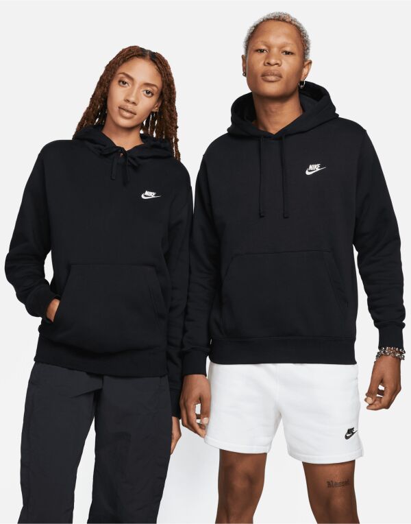 Nike Golf Sportswear Club Hoodie - Dark Grey Heather/Matte Silver/White