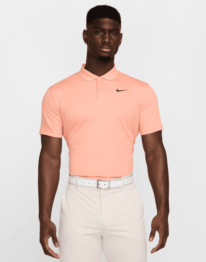 Nike Golf Dri-Fit Victory Solid Polo (Lc) - Apricot Agate/Black