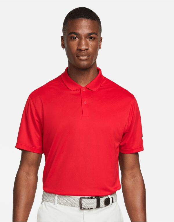 Nike Golf Dri-Fit Victory Solid Polo - Obsidian/White