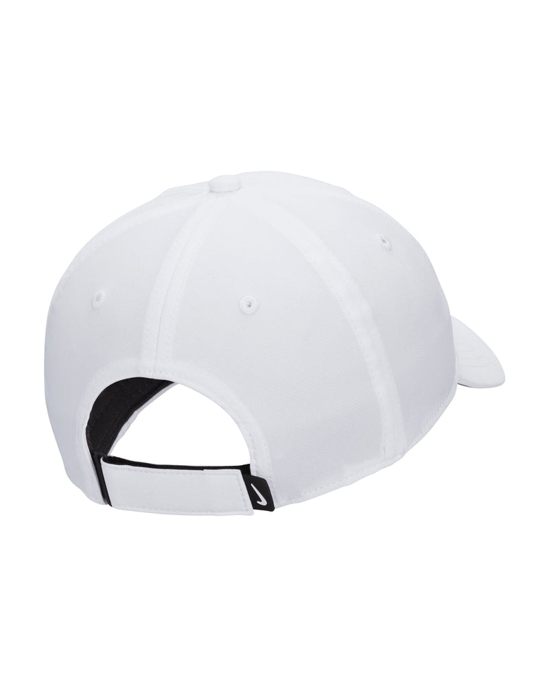 Nike Golf Dri-Fit Structured Swoosh Cap - White/Black