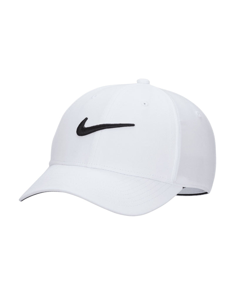 Nike Golf Dri-Fit Structured Swoosh Cap - White/Black