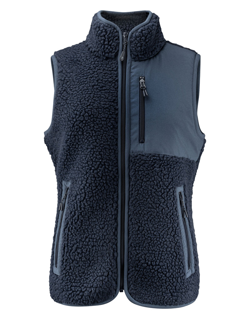 James Harvest Ladies Kingsley Sherpa Fleece Vest