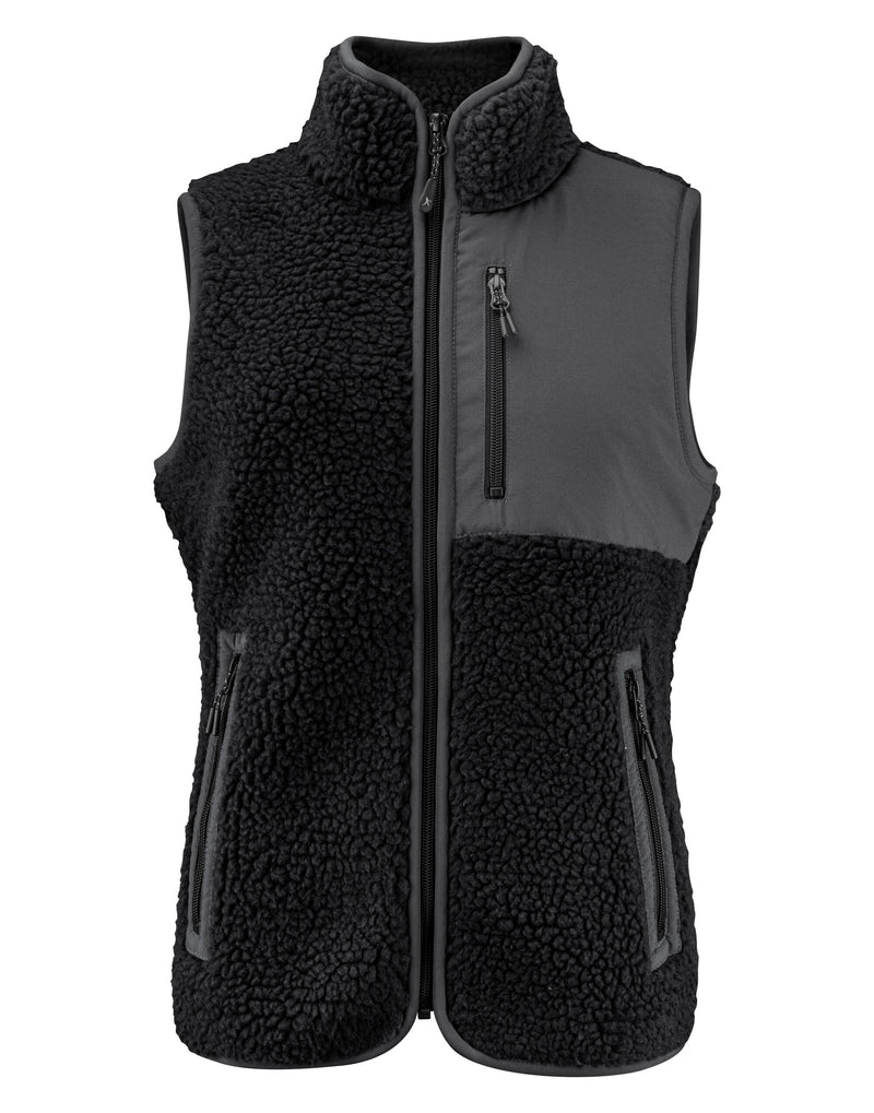 James Harvest Ladies Kingsley Sherpa Fleece Vest