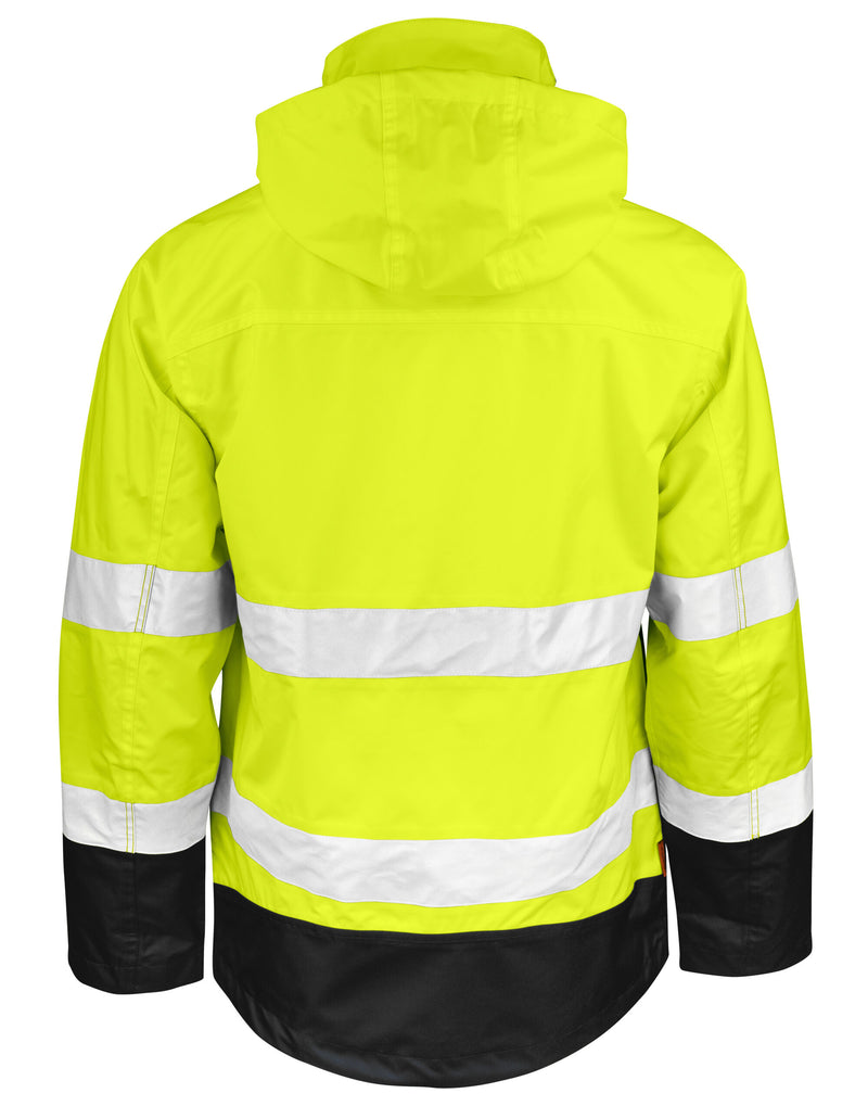 Jobman Shell Jacket Hi-Vis - Yellow/Black