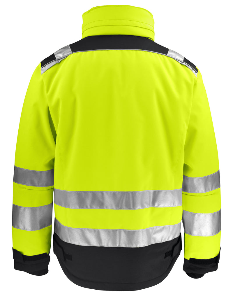 Jobman Winter Jacket Star Hi-Vis - Yellow/Black