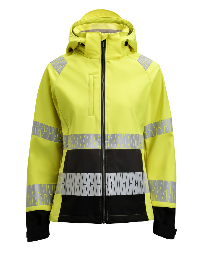 Jobman Women'S Softshell Jacket Hi-Vis