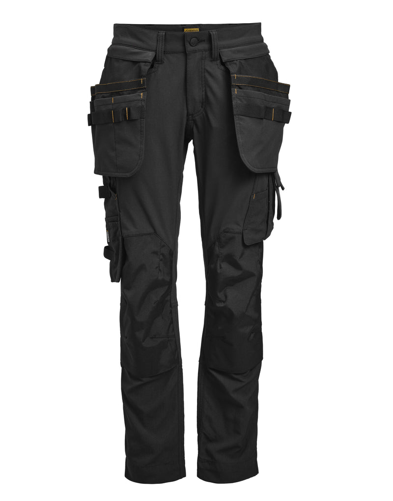 Jobman Women'S Craftsman Trousers Stretch - Black