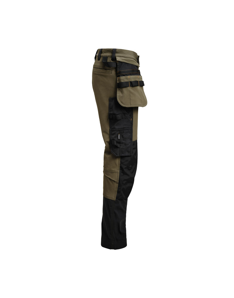 Jobman Craftsman Trouser 4-Way Stretch - Olive Green/Black
