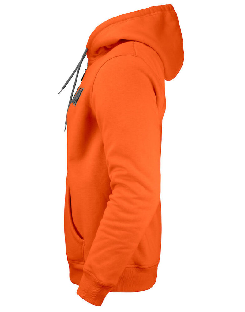 Jobman Men'S Vintage Hoodie Lined - Orange/ Dark Grey