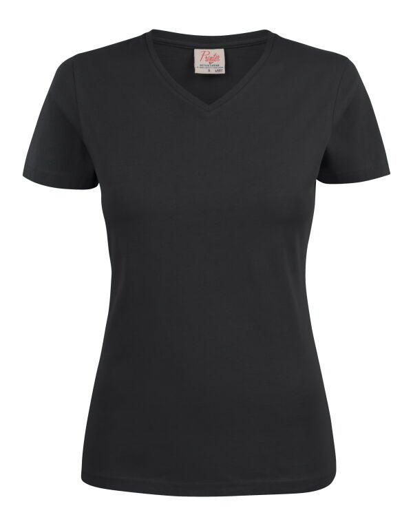 Printer Essentials Ladies Heavy V-Neck T-Shirt