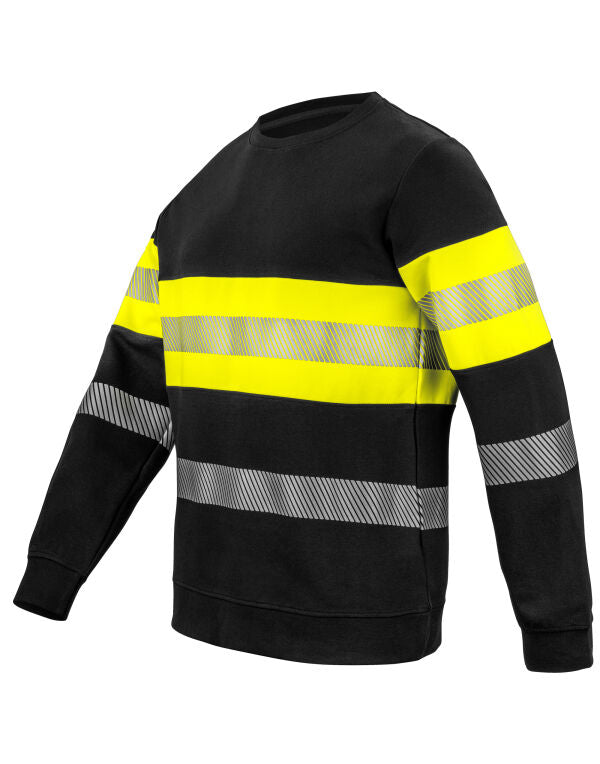 Pro-Job 6129 Sweatshirt En Iso 20471 Class 1 - Yellow/Black