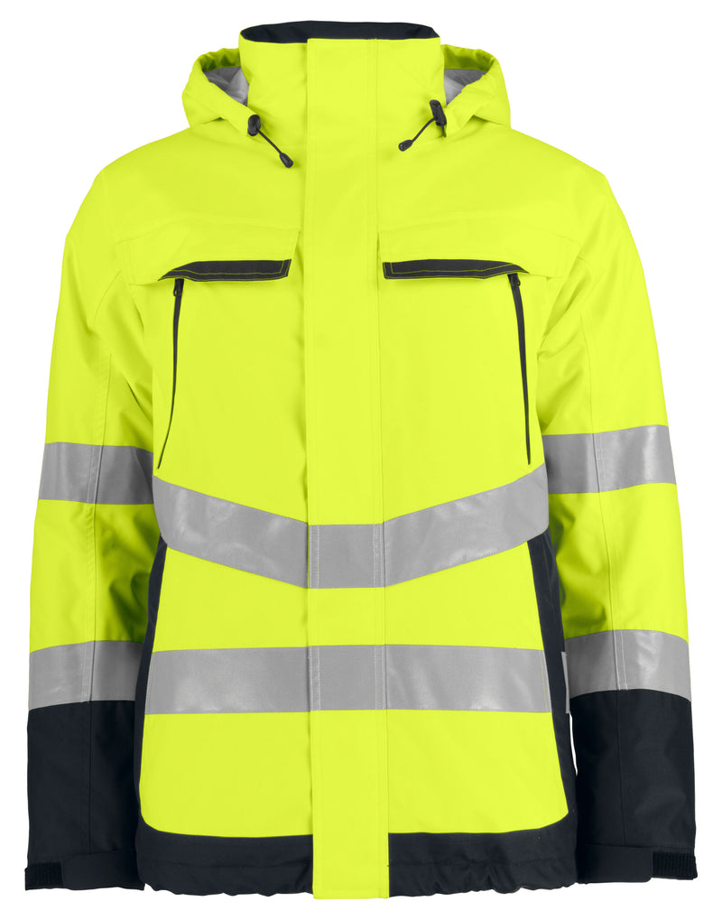 Pro-Job Prio 6441 Padded Functional Jacket Class 3 - Yellow/Black