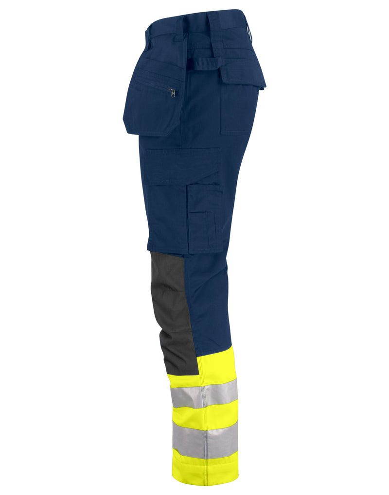 Pro-Job Prio 6534 Waistpants En Iso 20471 Class 1 - Yellow/Navy