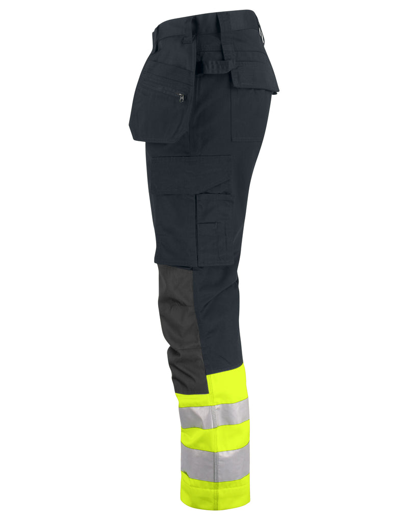Pro-Job Prio 6534 Waistpants En Iso 20471 Class 1 - Yellow/Black