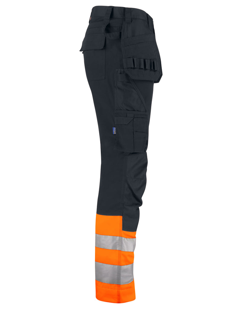 Pro-Job Prio 6534 Waistpants En Iso 20471 Class 1 - Orange/Black