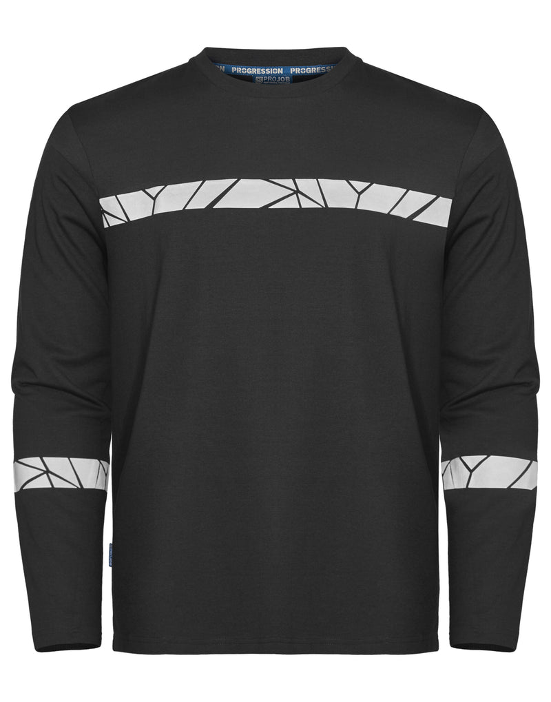 Pro-Job Progression 7002 Long Sleeve T-Shirt - Black/Black