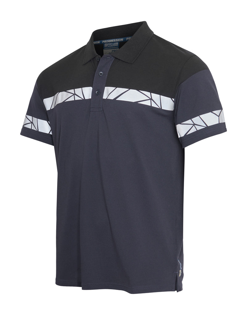 Pro-Job Progression 7003 Pique Polo - Navy/Black