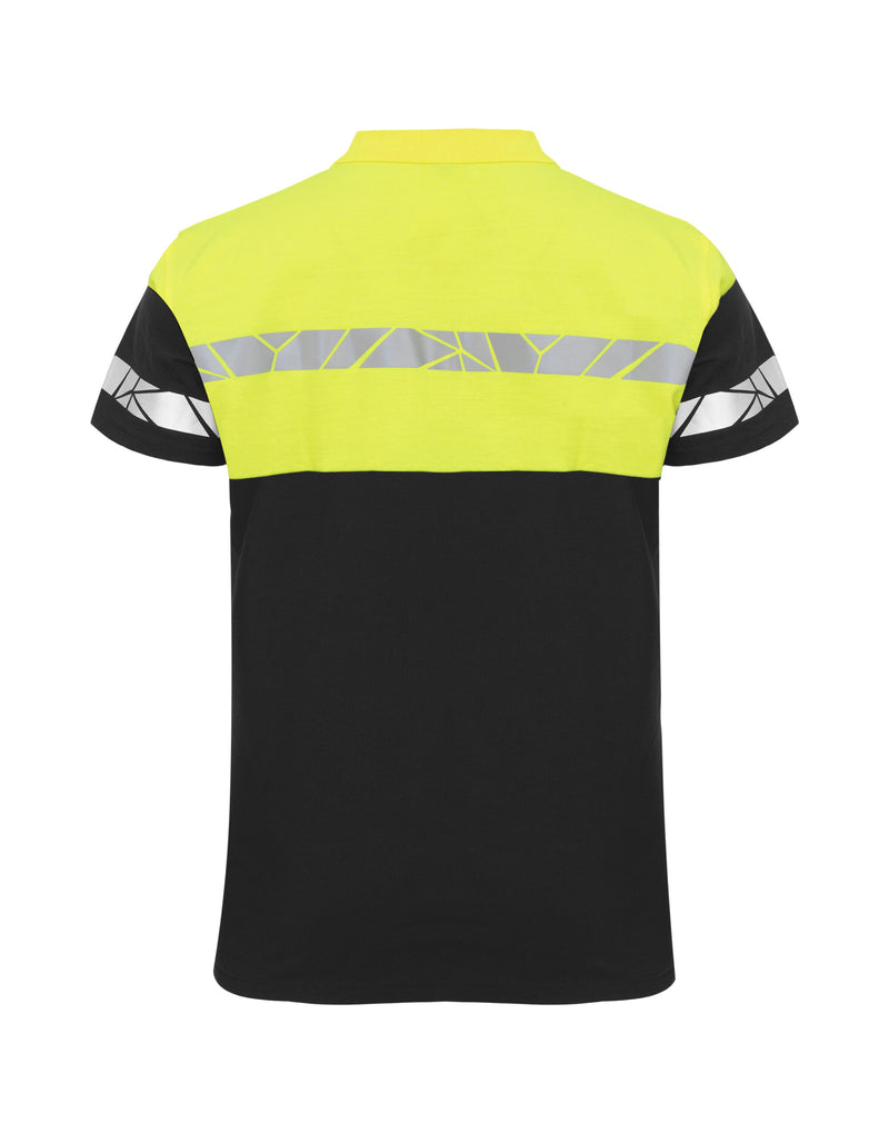 Pro-Job Progression 7003 Pique Polo - Black/Yellow
