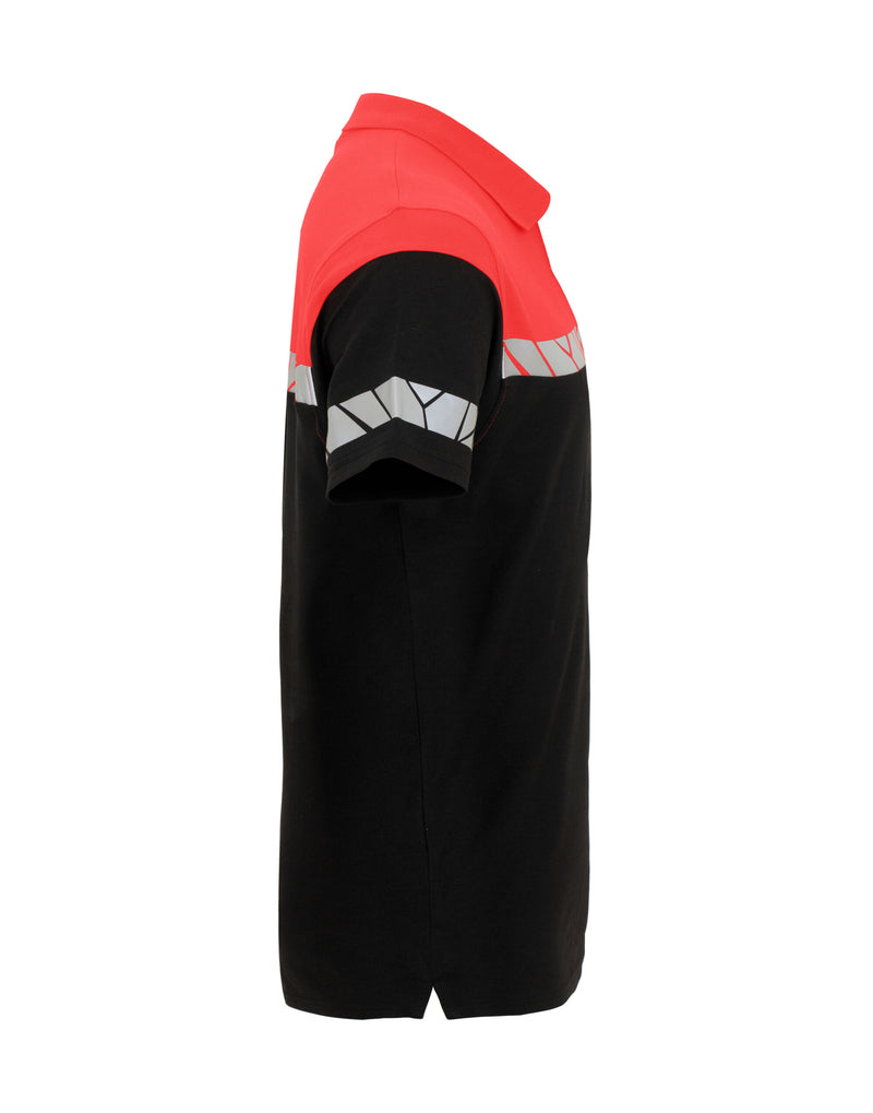 Pro-Job Progression 7003 Pique Polo - Black/Red