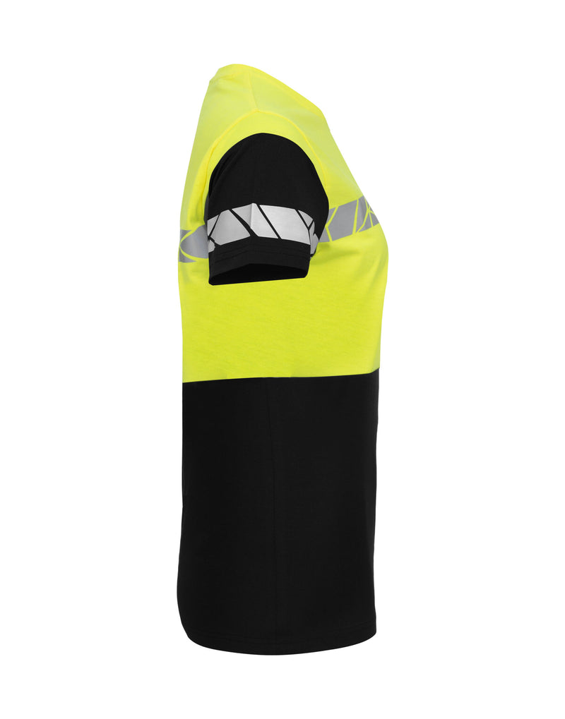 Pro-Job Progression 7005 Ladies T-Shirt - Black/Yellow