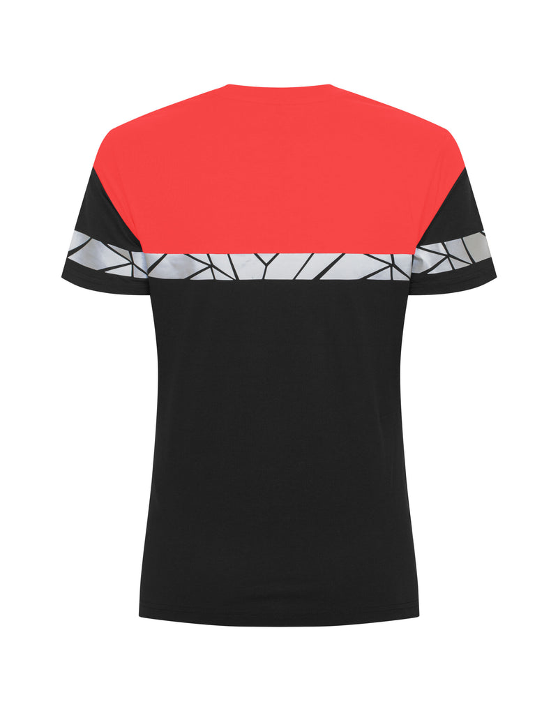 Pro-Job Progression 7005 Ladies T-Shirt - Black/Red