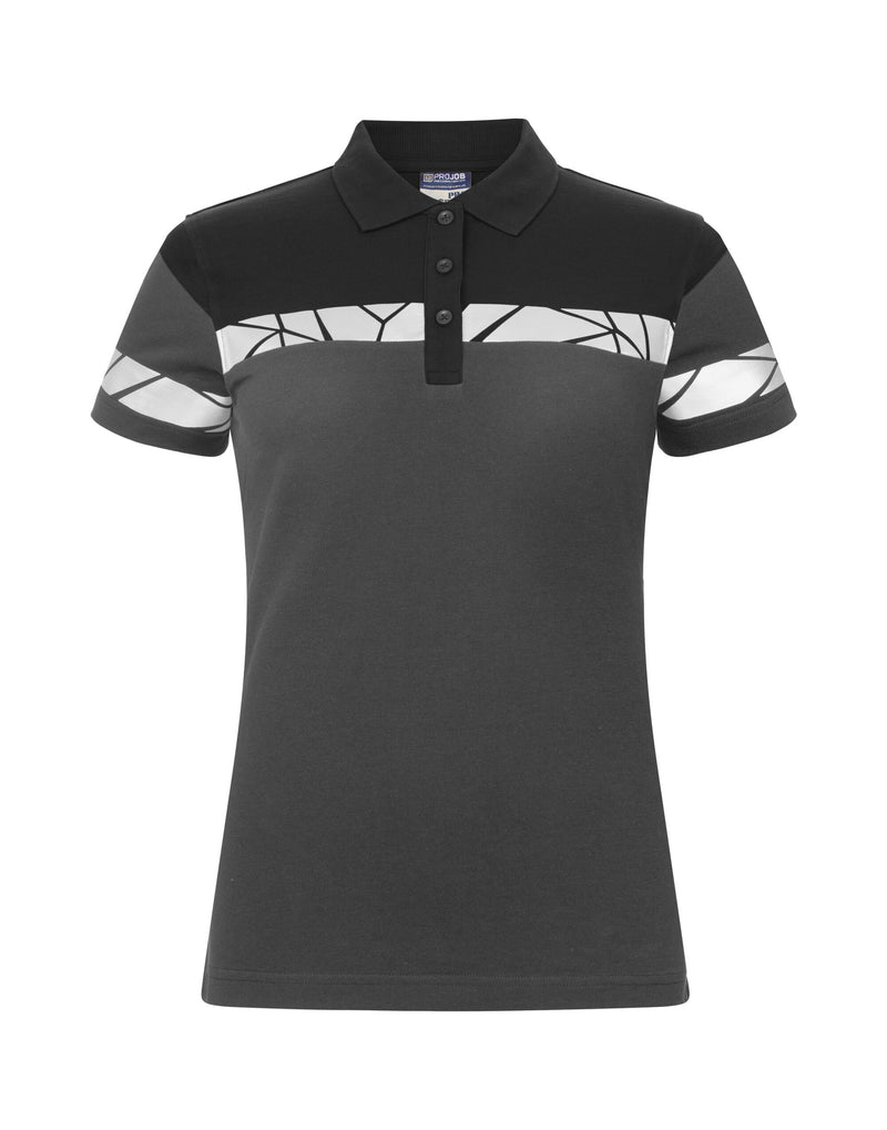 Pro-Job Progression 7006 Ladies Pique - Grey/Black