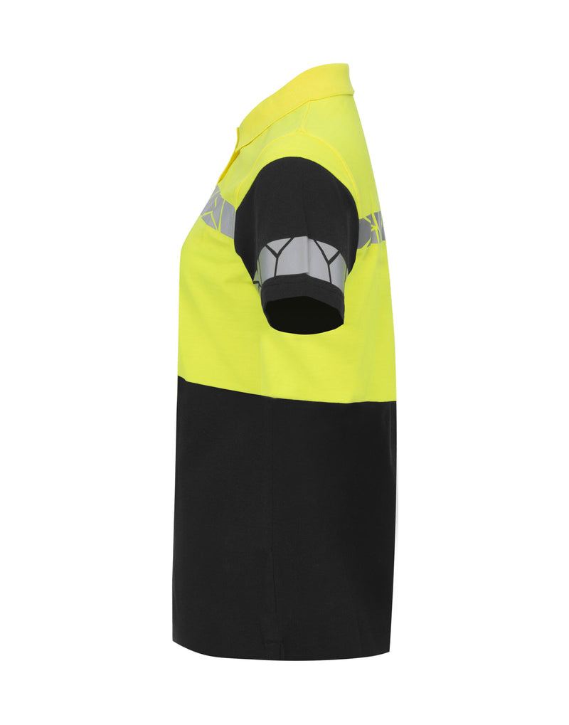Pro-Job Progression 7006 Ladies Pique - Black/Yellow
