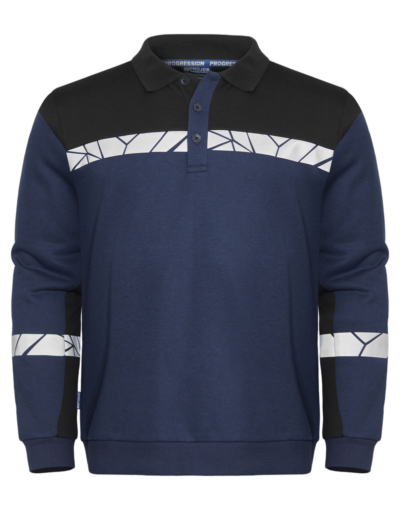 Pro-Job Progression 7100 Long Sleeve Polo Sweatshirt