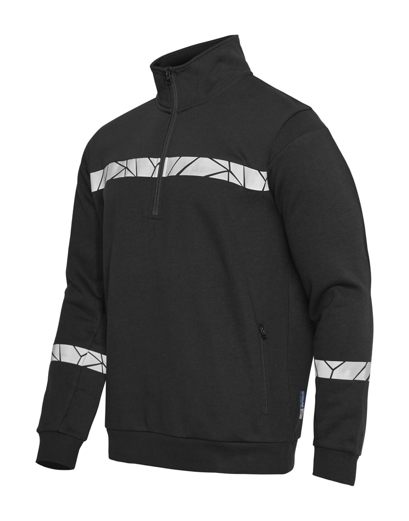 Pro-Job Progression 7102 1/2 Zip Sweatshirt - Black/Black