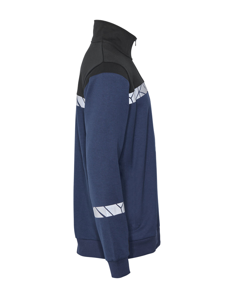 Pro-Job Progression 7102 1/2 Zip Sweatshirt - Navy/Black