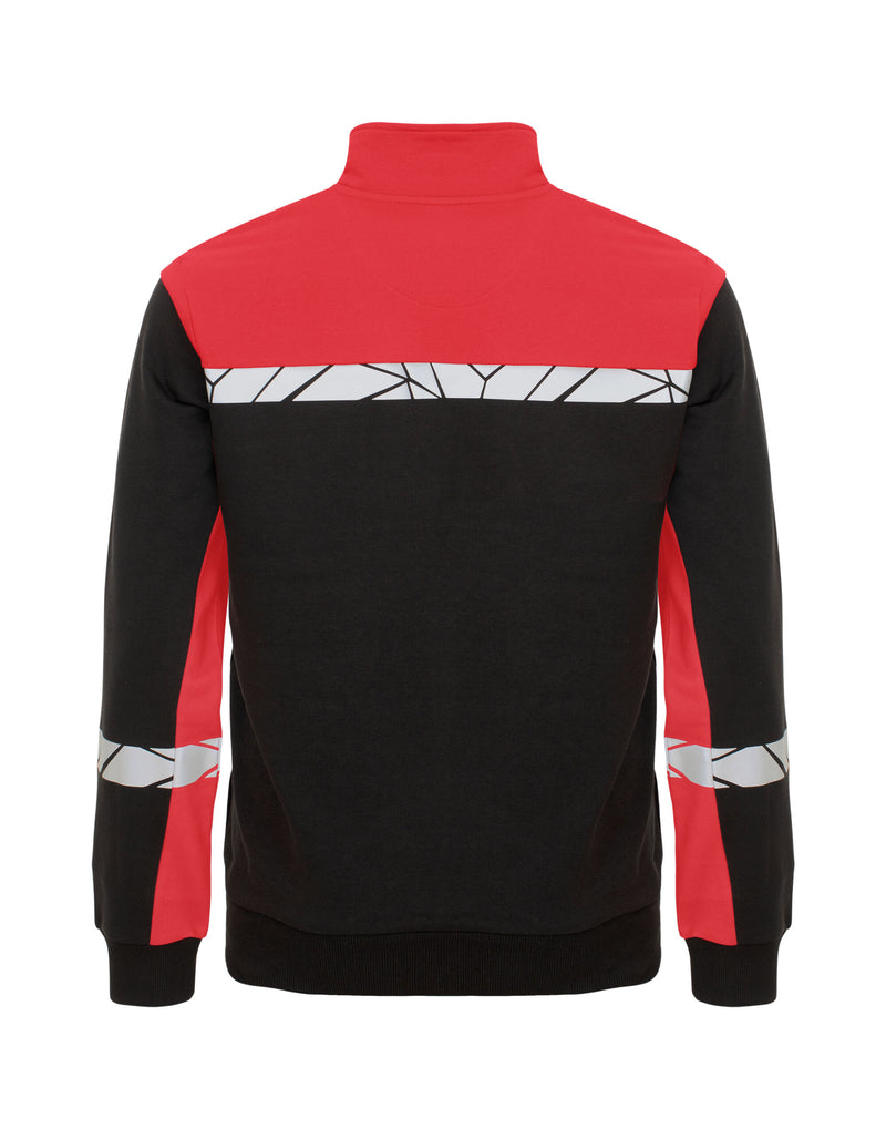 Pro-Job Progression 7103 Full Zip Sweat - Black/Red