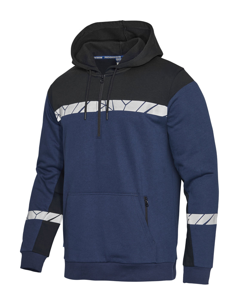 Pro-Job Progression 7104 1/2 Zip Hoodie - Navy/Black