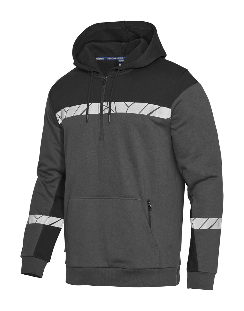 Pro-Job Progression 7104 1/2 Zip Hoodie - Grey/Black