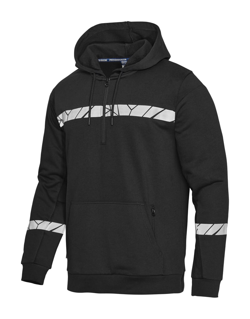 Pro-Job Progression 7104 1/2 Zip Hoodie - Black/Black